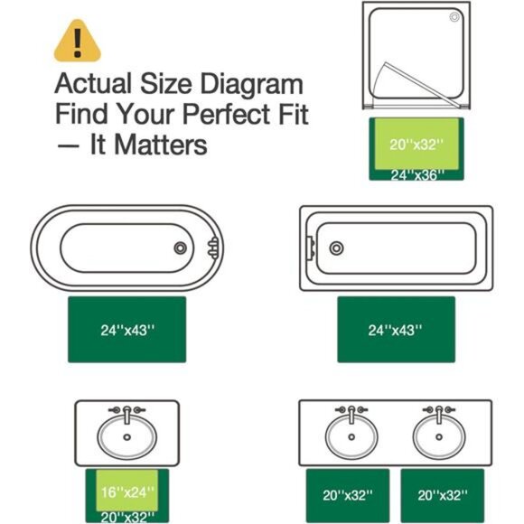 White Bathroom Rug Non Slip Bath Mat Soft Plush Absorbent Washable Quick Dry Car - Picture 2 of 7